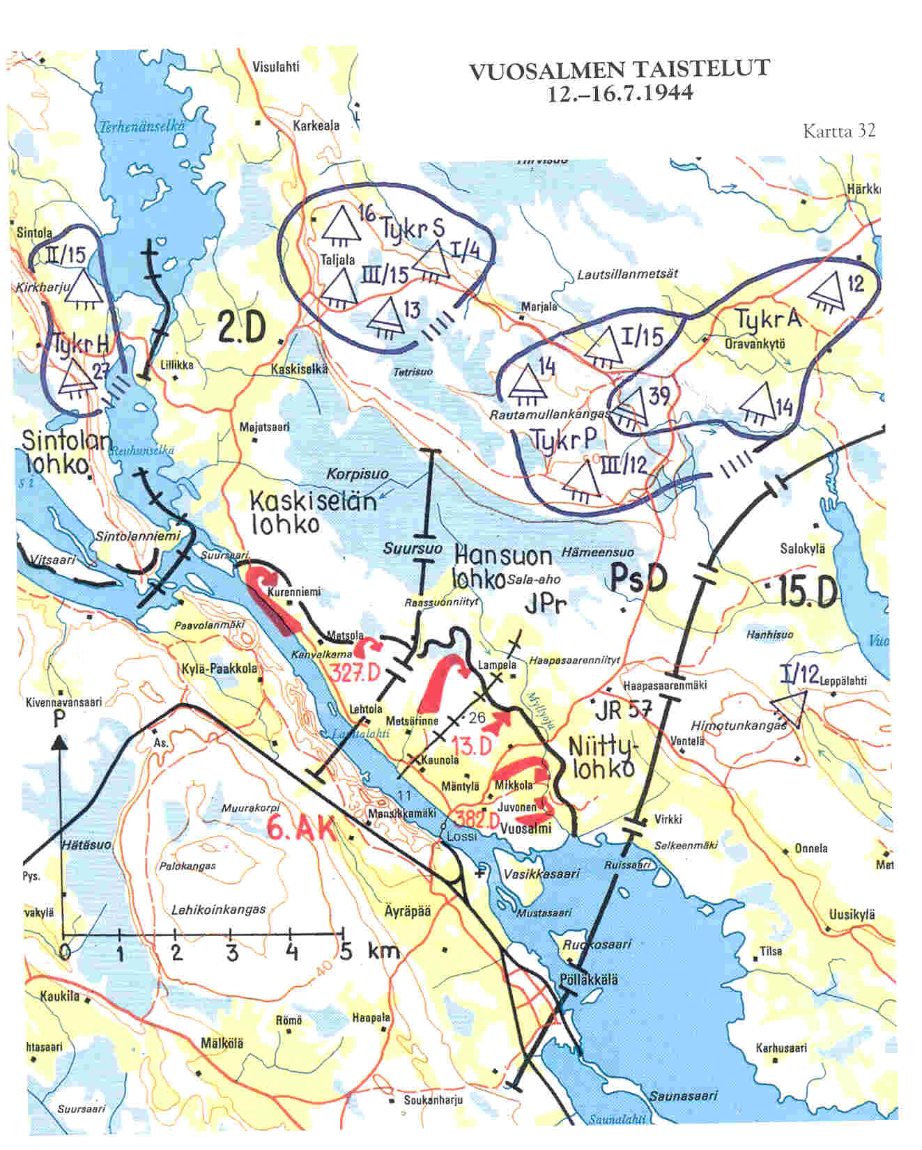 Vuosalmen taistelut 12.-16.7.1944 Vuosalmen taistelut 12.-16.7.1944